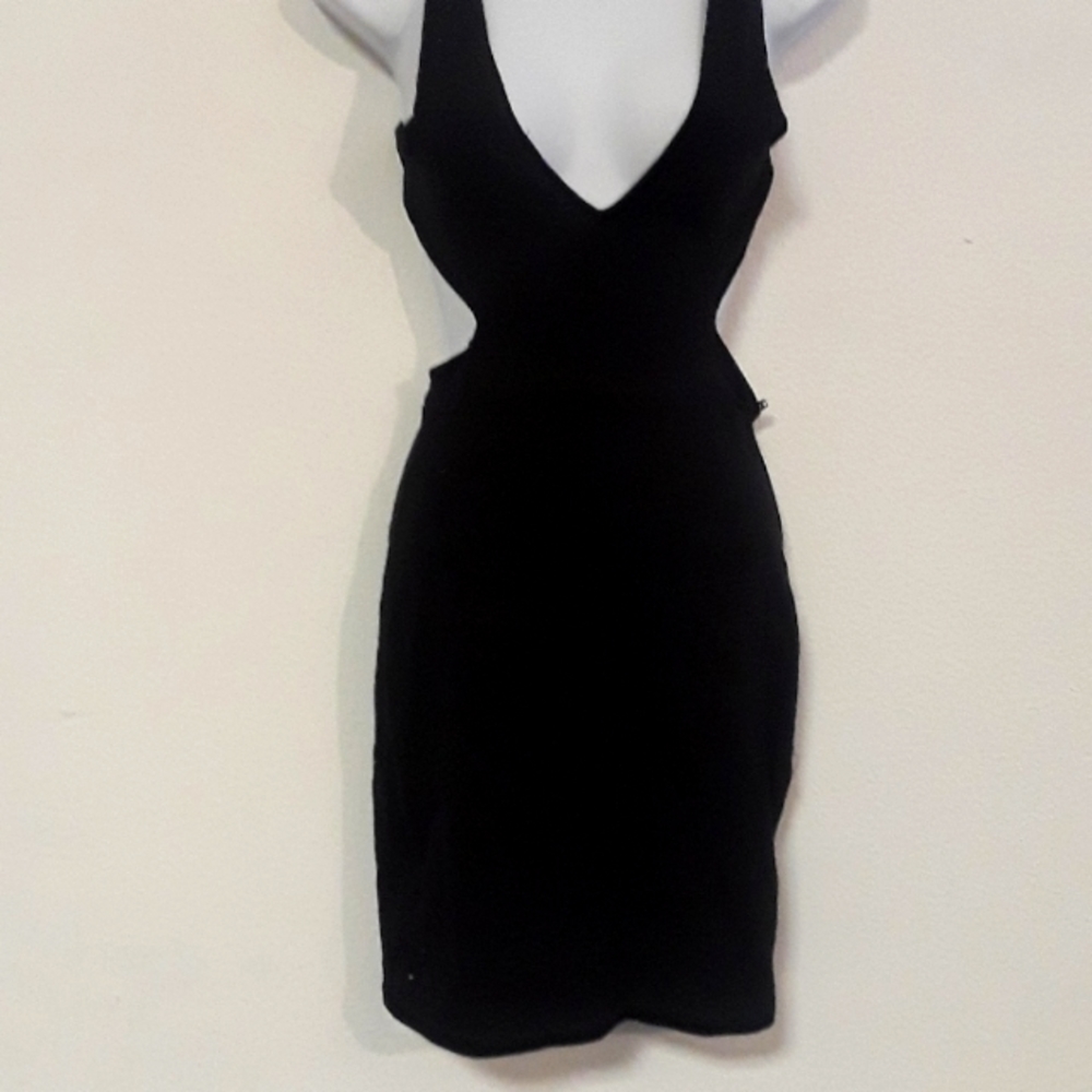 c VTG. A'GACI A'GACI A'GACI USA S SEXY BLK DRESS